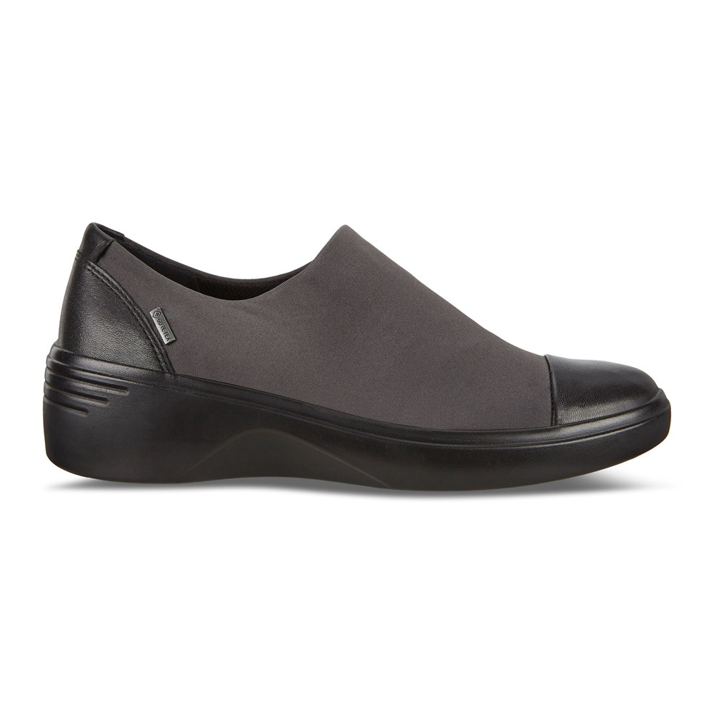 Slip On Mujer - ECCO Soft 7 Wedge - Negros - IPV397846